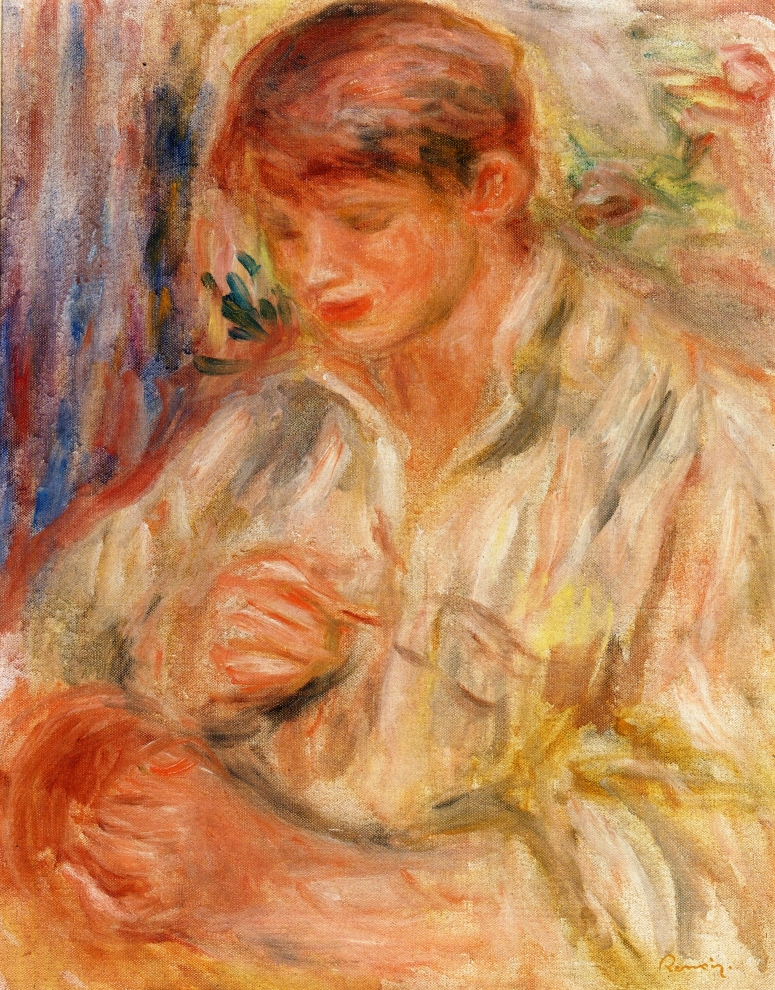 Claude Renoir Potting (1916) – Pierre-Auguste Renoir Tablo