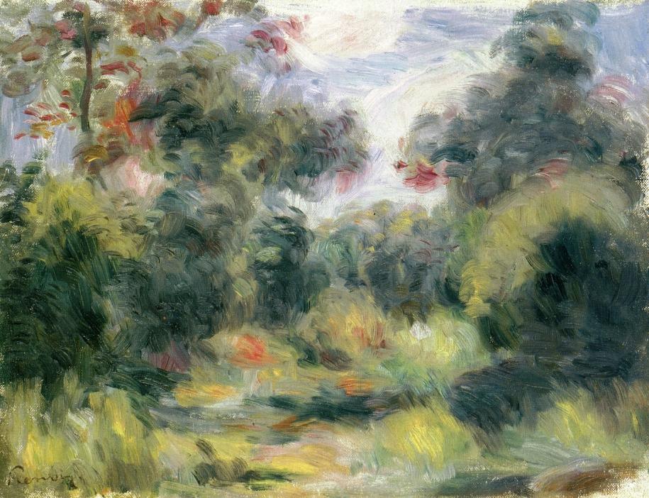 Clearing – Pierre-Auguste Renoir Tablo