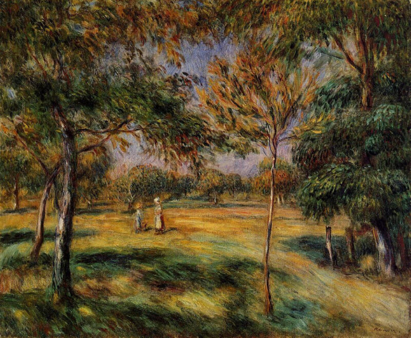 Clearing (1895) - Pierre-Auguste Renoir Tablo