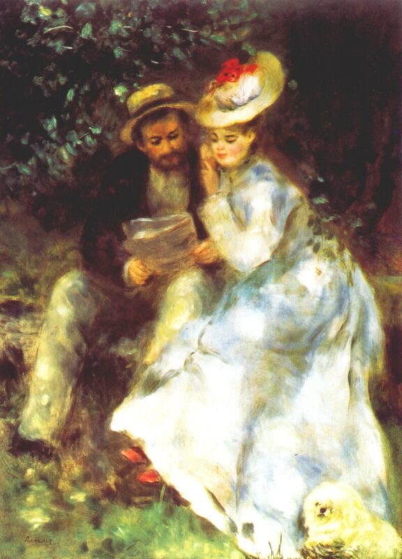 Confidences (1875) - Pierre-Auguste Renoir Tablo