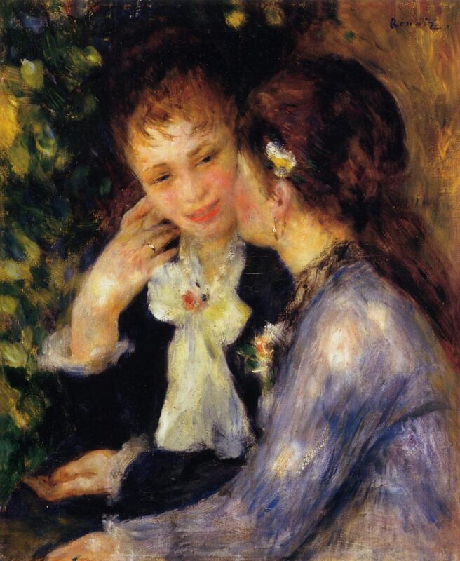 Confidences (1878) – Pierre-Auguste Renoir Tablo
