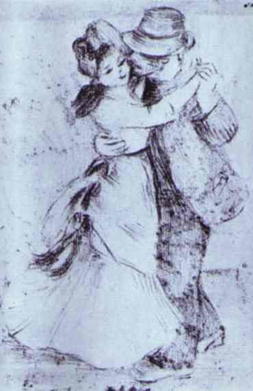 Country Dance - Pierre-Auguste Renoir Tablo