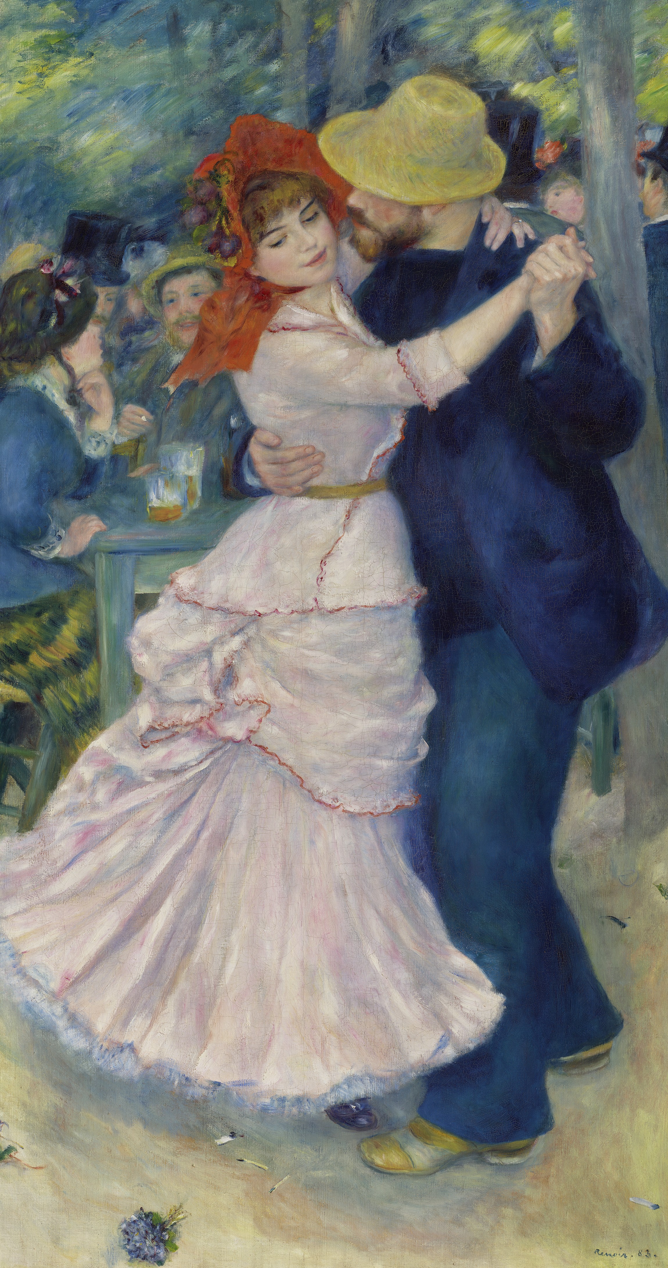 Dance at Bougival (1883) - Pierre-Auguste Renoir Tablo