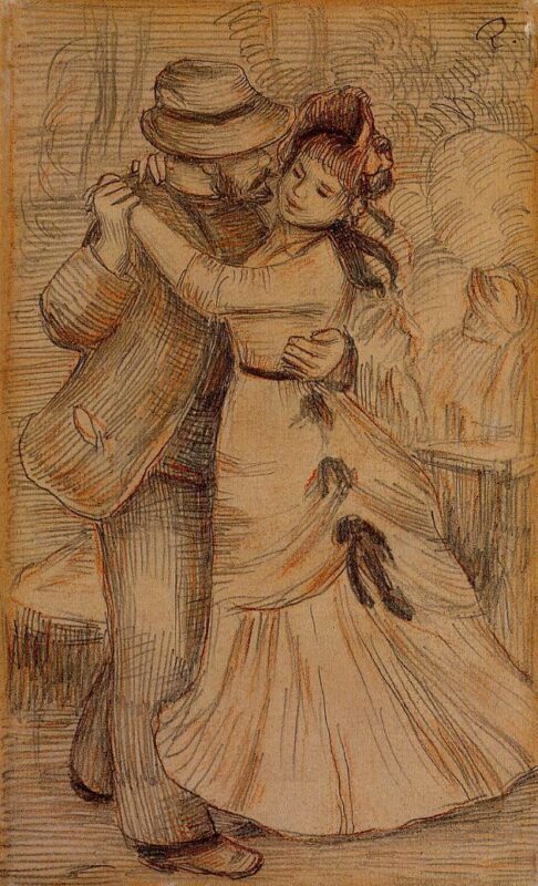Dance in the Country (1883) - Pierre-Auguste Renoir Tablo