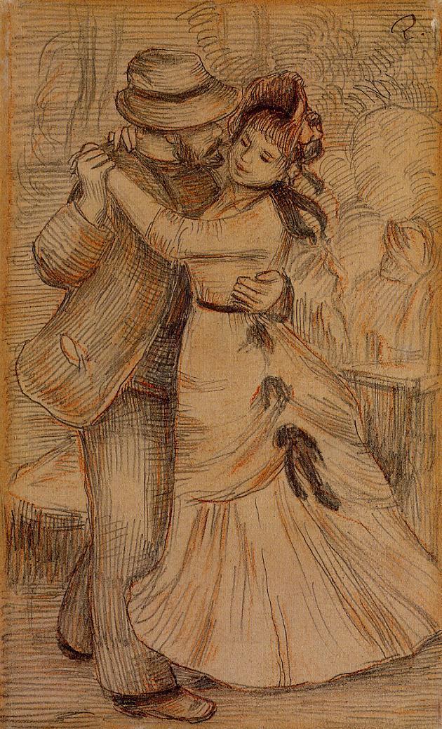 Dance in the Country (1883) - Pierre-Auguste Renoir Tablo