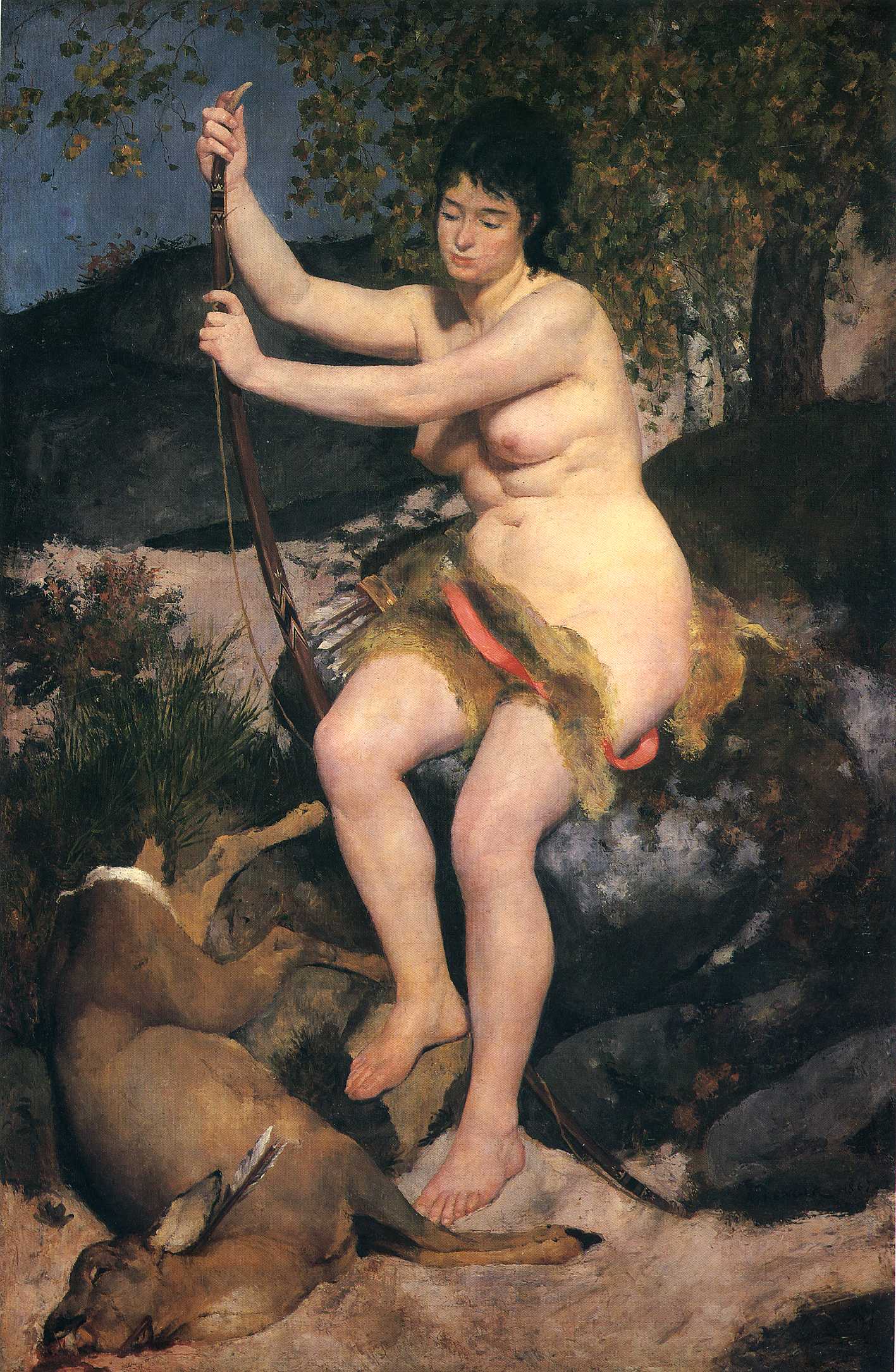 Diana (1867) - Pierre-Auguste Renoir Tablo