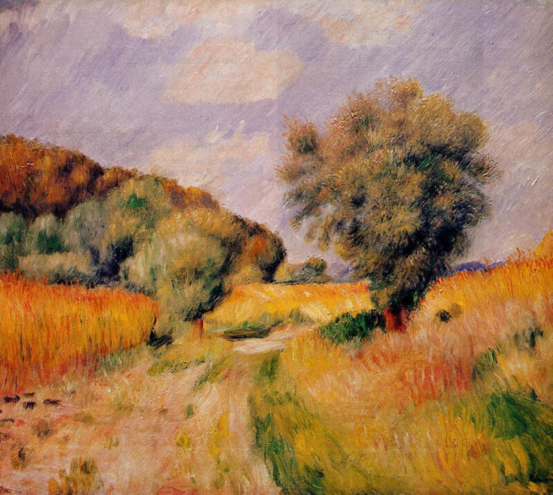 Fields of Wheat (1885) - Pierre-Auguste Renoir Tablo