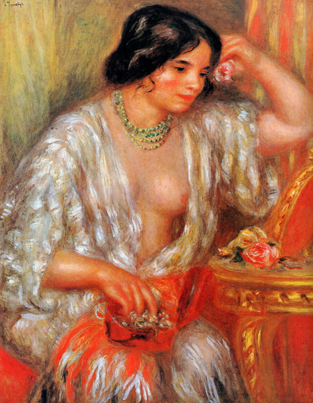 Gabrielle Sun - Pierre-Auguste Renoir Tablo
