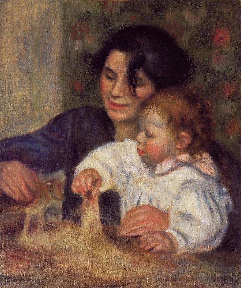 Gabrielle and Jean (1895) - Pierre-Auguste Renoir Tablo