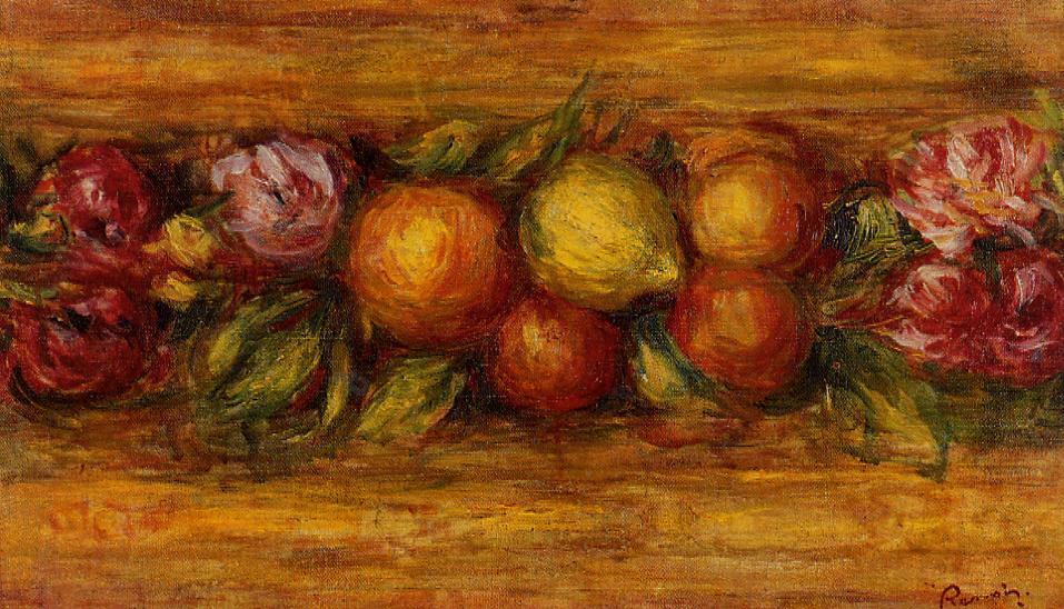 Garland of Fruit and Flowers (1915) – Pierre-Auguste Renoir Tablo