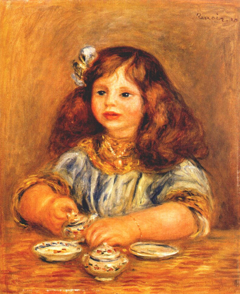 Genevieve bernheim de villers (1910) - Pierre-Auguste Renoir Tablo