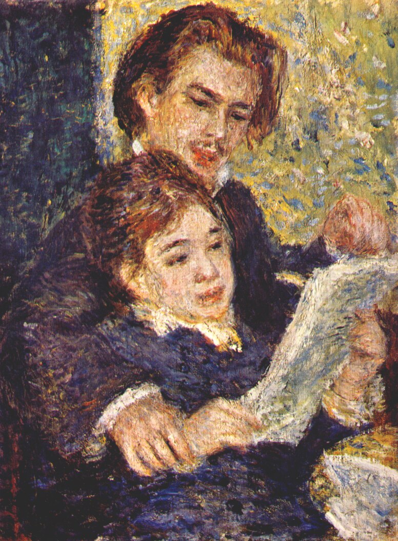 Georges riviere and margot (1876) - Pierre-Auguste Renoir Tablo