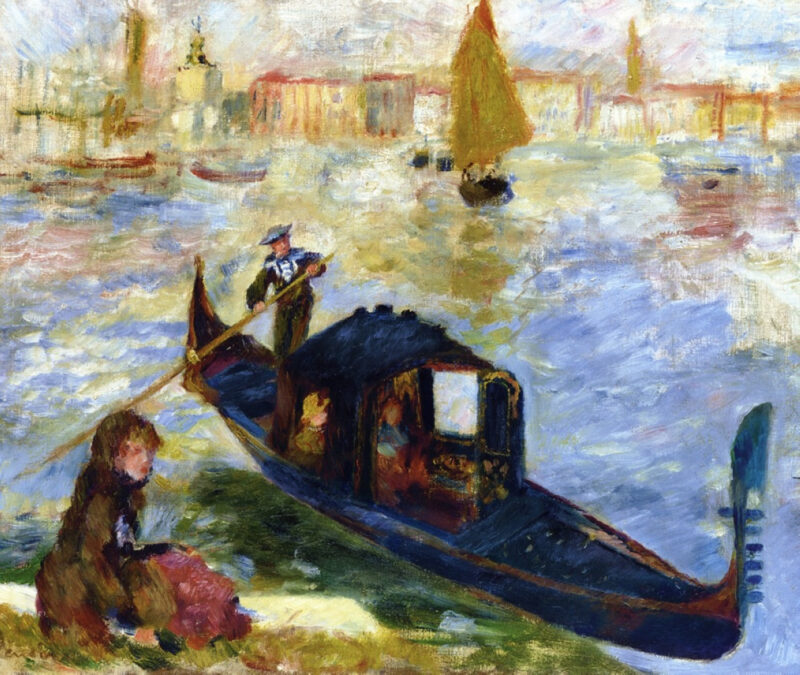 Gondola (1881) - Pierre-Auguste Renoir Tablo