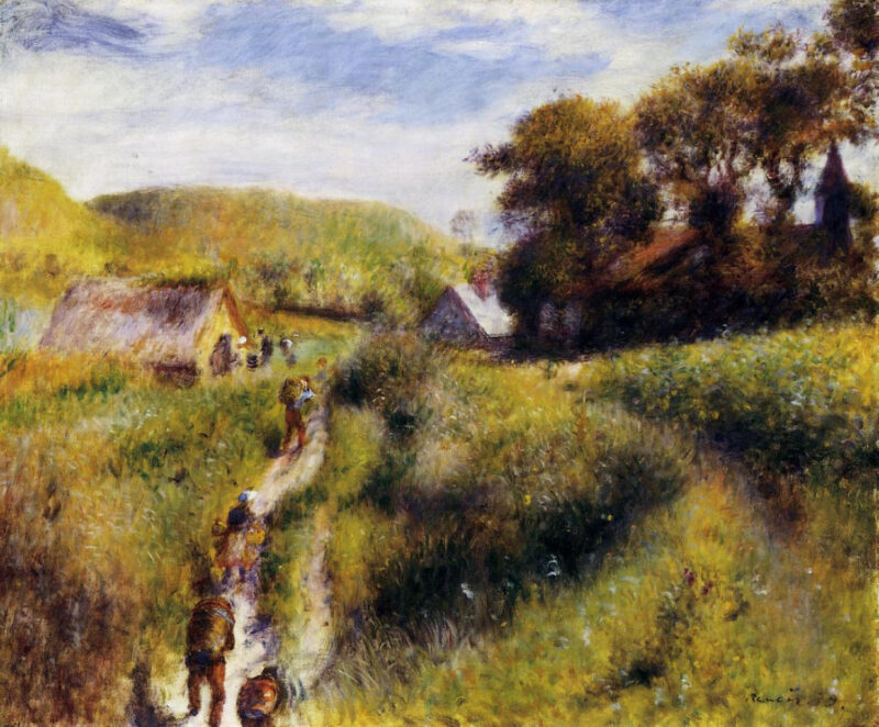 Grape Harvesters (1879) - Pierre-Auguste Renoir Tablo