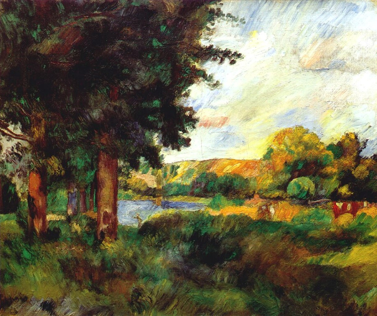 Ile de France (1885) - Pierre-Auguste Renoir Tablo