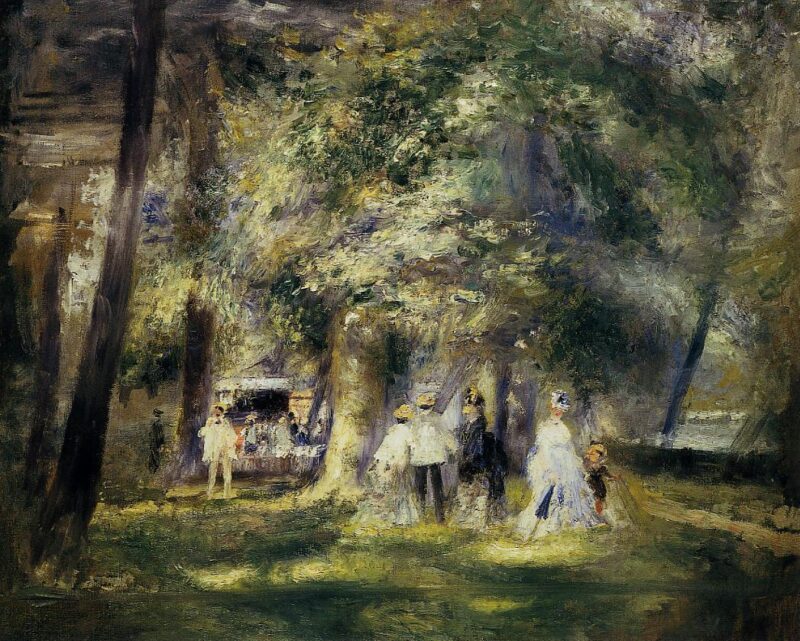 In St Cloud Park (1866) - Pierre-Auguste Renoir Tablo
