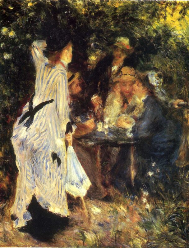 In the Garden (1876) - Pierre-Auguste Renoir Tablo