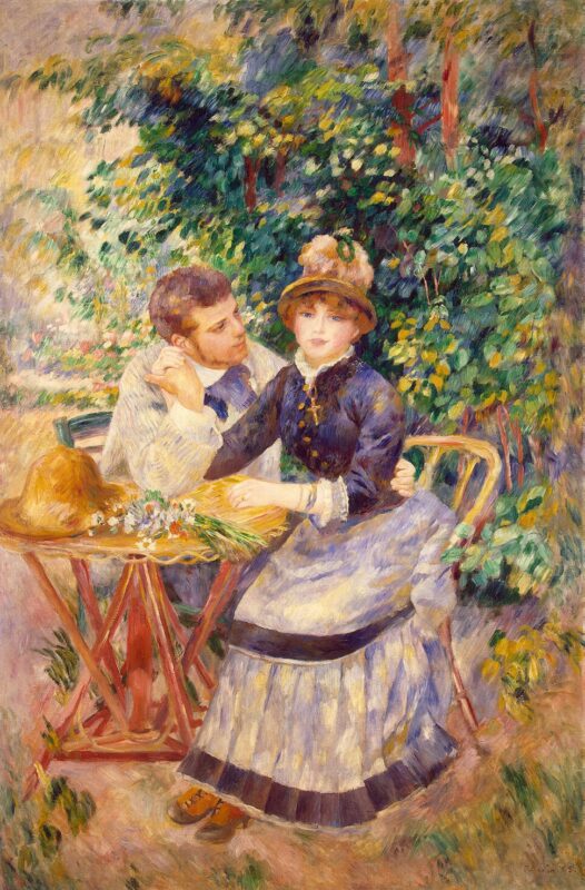In the Garden (1885) - Pierre-Auguste Renoir Tablo