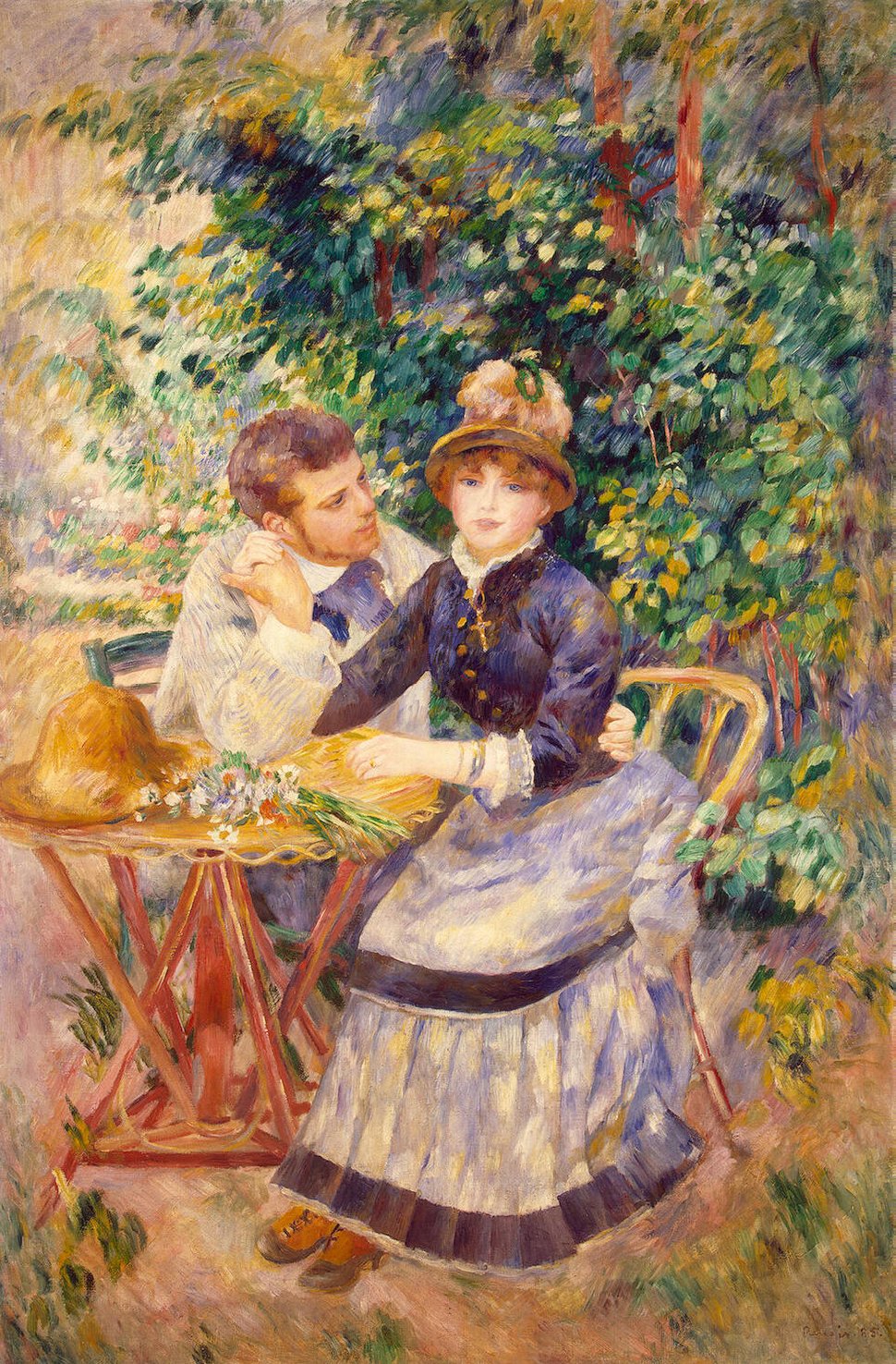 In the Garden (1885) - Pierre-Auguste Renoir Tablo
