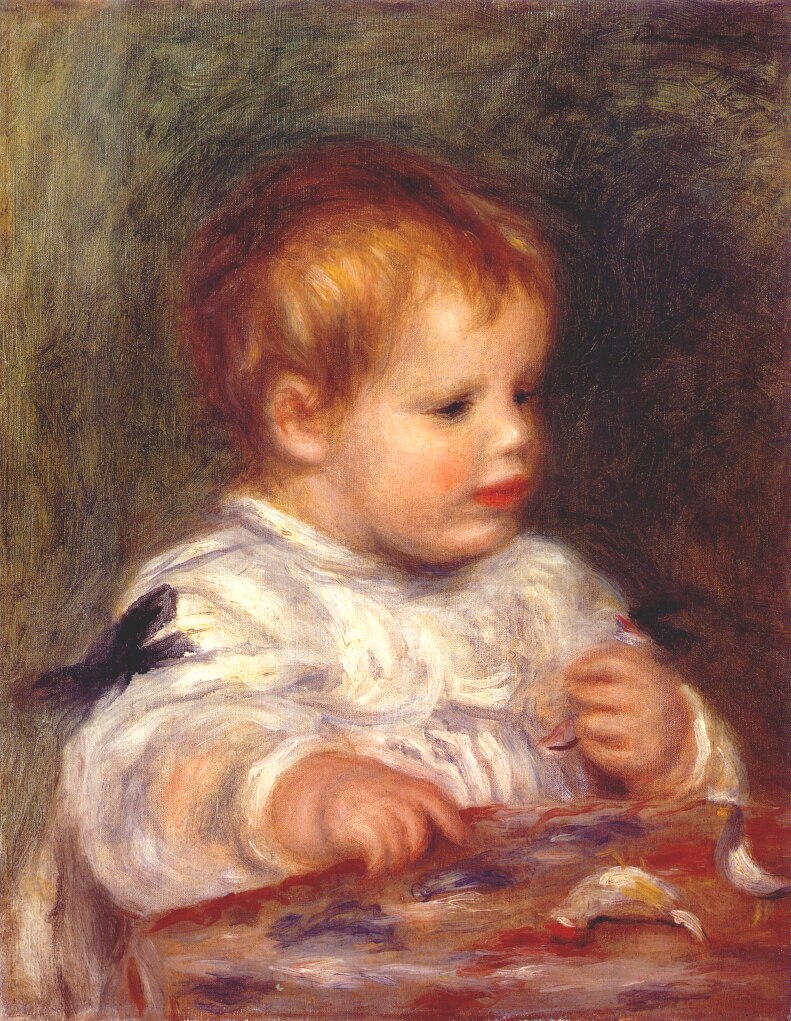 Jacques fray as a baby (1904) - Pierre-Auguste Renoir Tablo