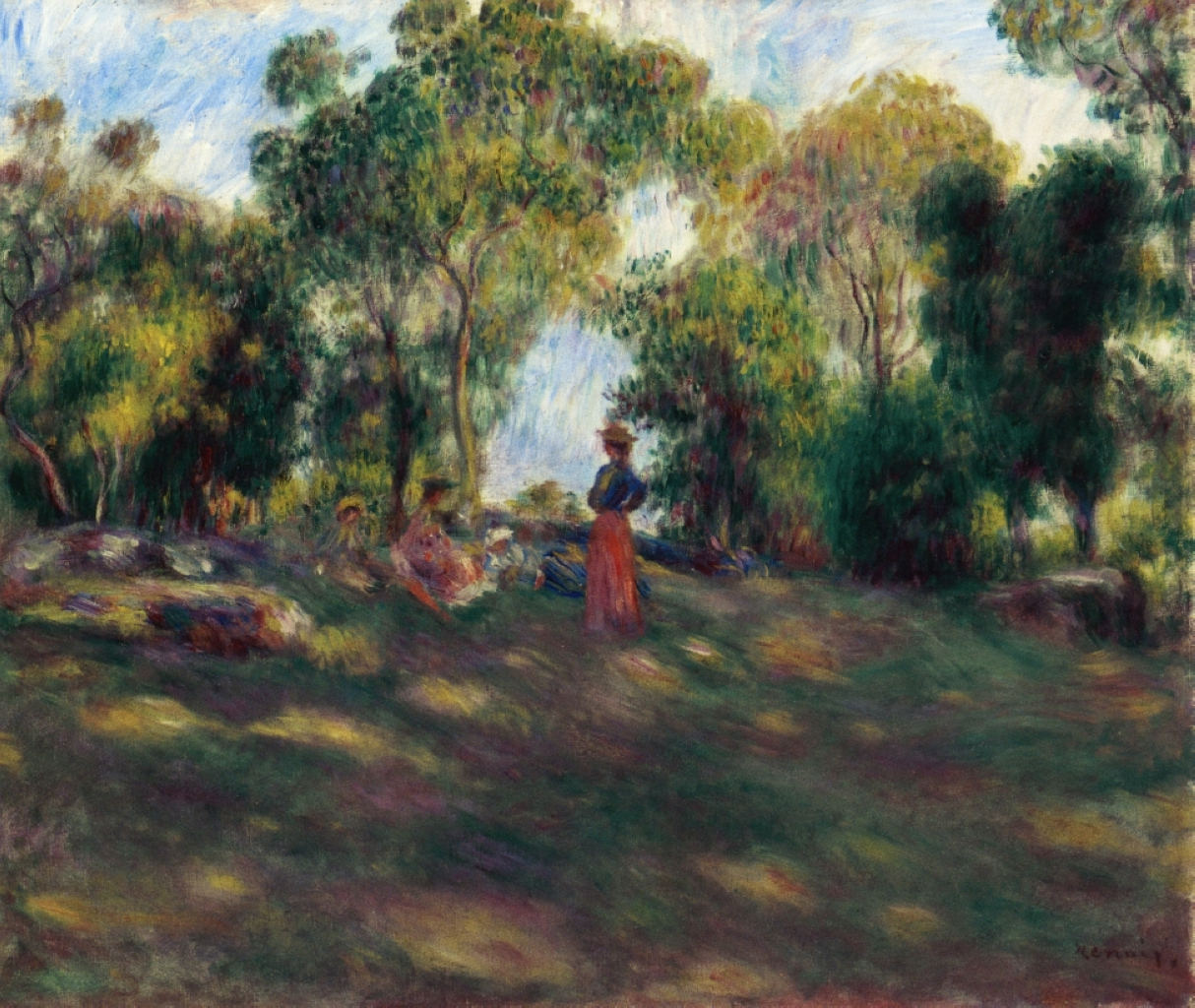 Landscape (1881) - Pierre-Auguste Renoir Tablo