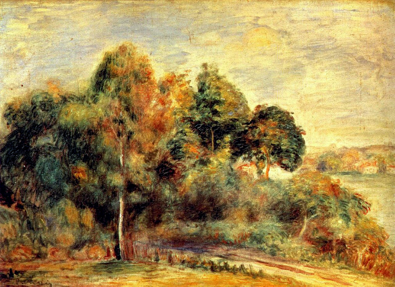 Landscape (1900) - Pierre-Auguste Renoir Tablo