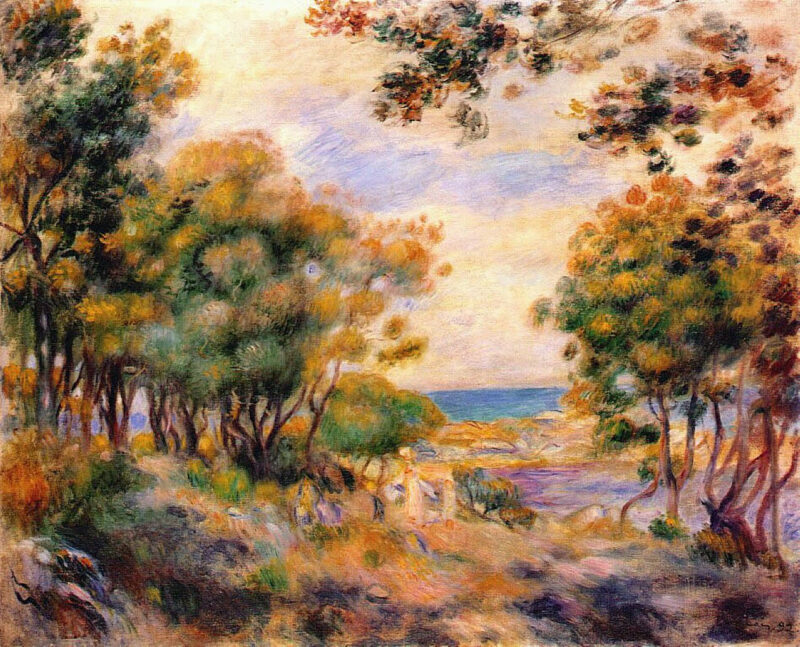 Landscape at Beaulieu (1899) – Pierre-Auguste Renoir Tablo