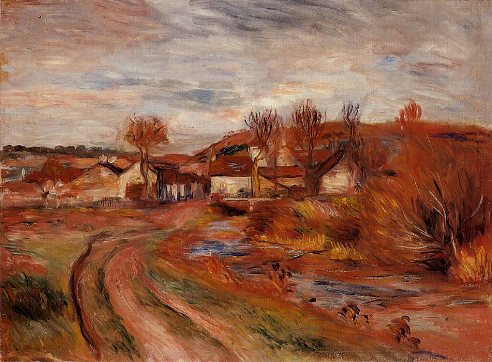 Landscape in Normandy (1895) - Pierre-Auguste Renoir Tablo
