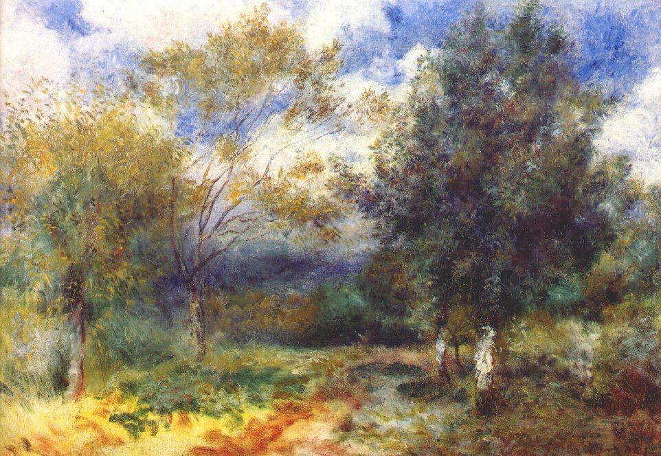Landscape in the Sun (1880) – Pierre-Auguste Renoir Tablo