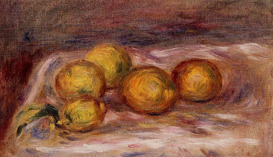 Lemons (1912) - Pierre-Auguste Renoir Tablo