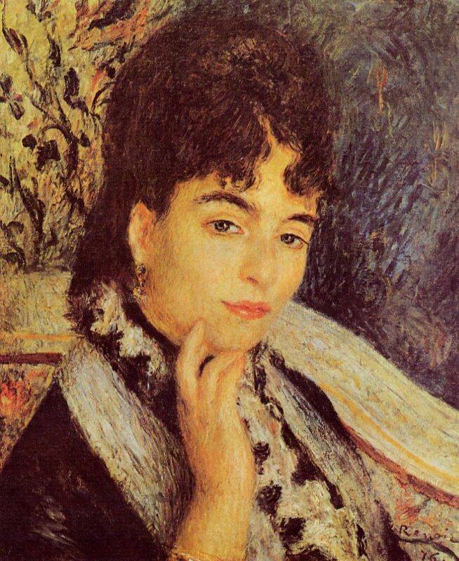 Madame Alphonse Daudet (1876) – Pierre-Auguste Renoir Tablo