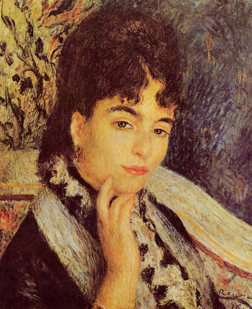 Madame Alphonse Daudet (1876) - Pierre-Auguste Renoir Tablo