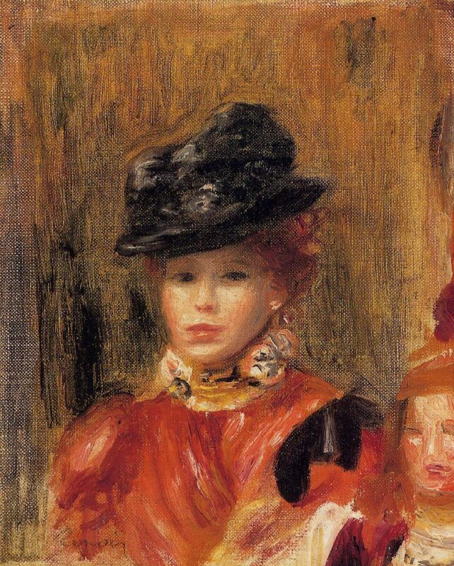 Madame Le Brun and Her Daughter - Pierre-Auguste Renoir Tablo