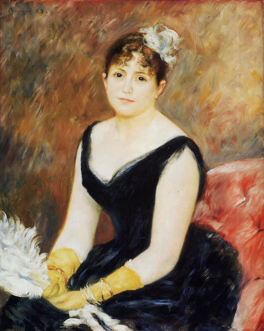Madame Leon Clapisson (Marie Henriette Valentine Billet) (1883) - Pierre-Auguste Renoir Tablo