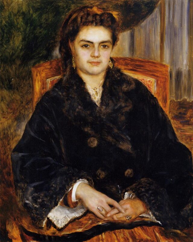 Madame Marie Octavie Bernier (1871) - Pierre-Auguste Renoir Tablo