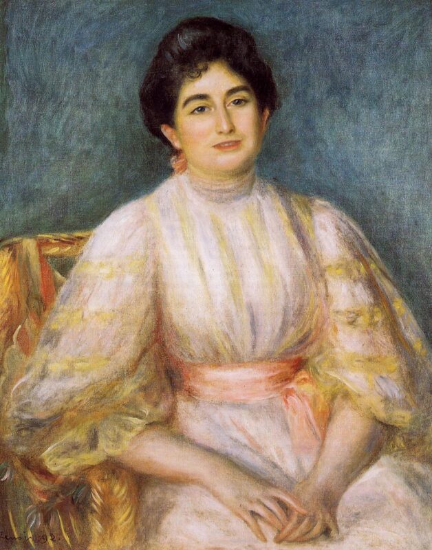 Madame Paul Gallimard nee. Lucie Duche (1892) - Pierre-Auguste Renoir Tablo
