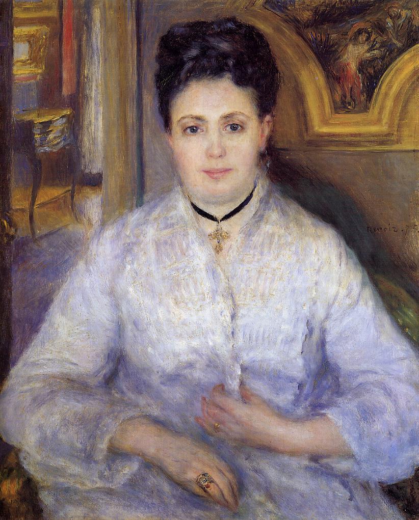 Madame Victor Chocquet (1875) - Pierre-Auguste Renoir Tablo