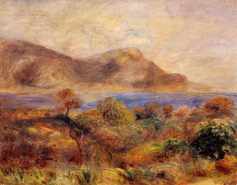 Mediteranean Landscape (1905) - Pierre-Auguste Renoir Tablo