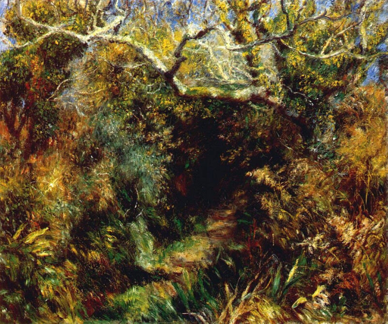 Mediterranean landscape (1889) - Pierre-Auguste Renoir Tablo