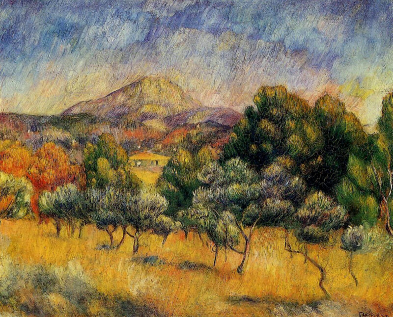 Mount Sainte Victoire (1888) – Pierre-Auguste Renoir Tablo