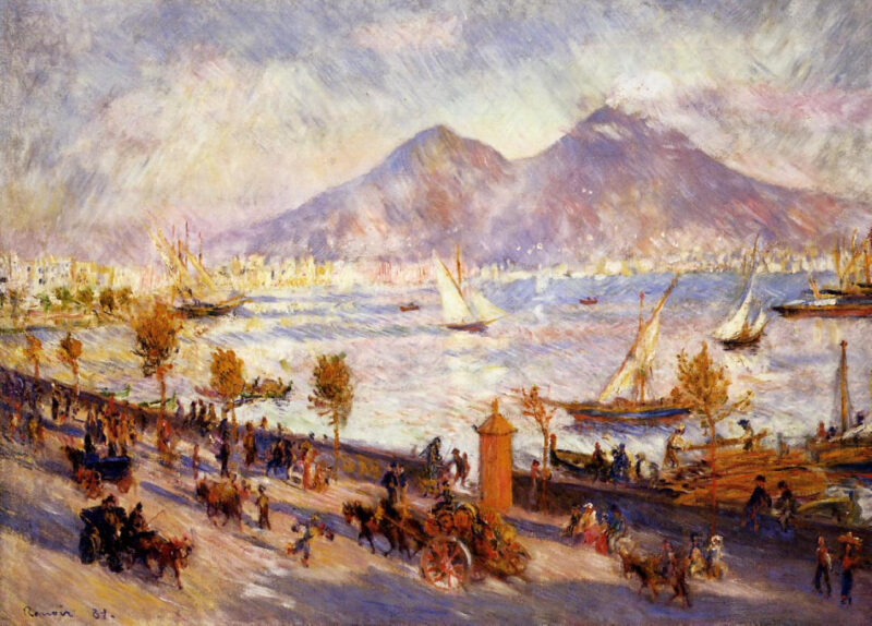 Mount Vesuvius in the Morning (1881) - Pierre-Auguste Renoir Tablo