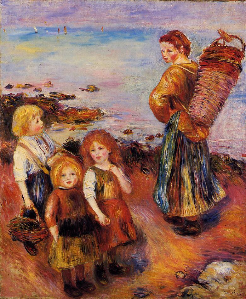 Mussel Fisherman (1879) - Pierre-Auguste Renoir Tablo