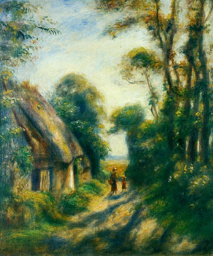 Near Berneval (1898) - Pierre-Auguste Renoir Tablo