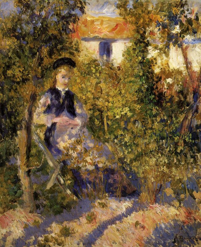 Nini in the Garden (1875) - Pierre-Auguste Renoir Tablo