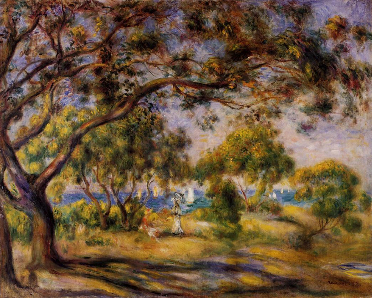 Noirmoutiers (1892) - Pierre-Auguste Renoir Tablo