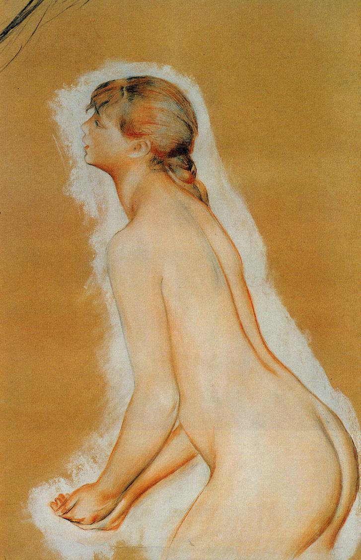 Nude (Study for The Large Bathers ) (1886) - Pierre-Auguste Renoir Tablo