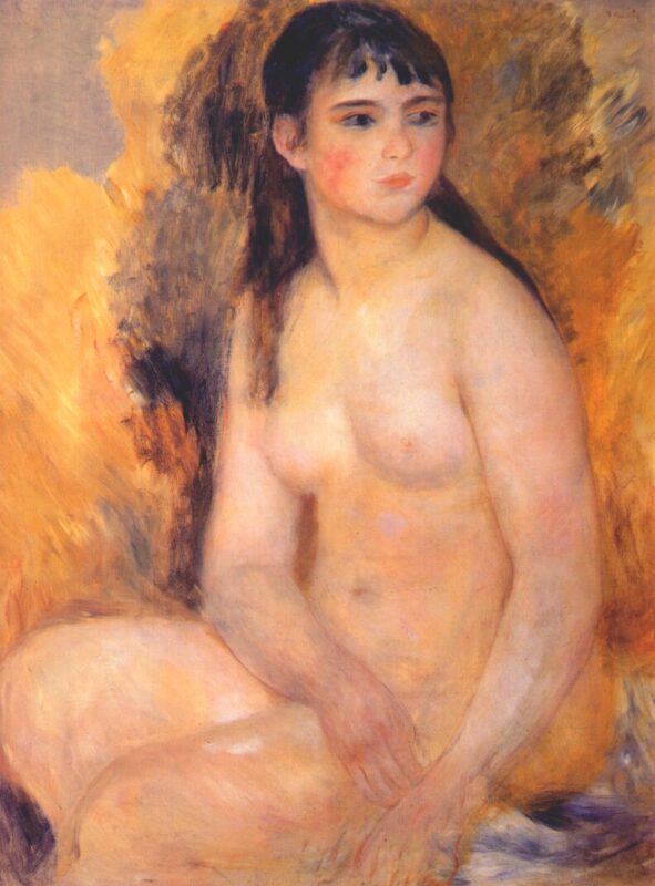 Nude (1880) - Pierre-Auguste Renoir Tablo