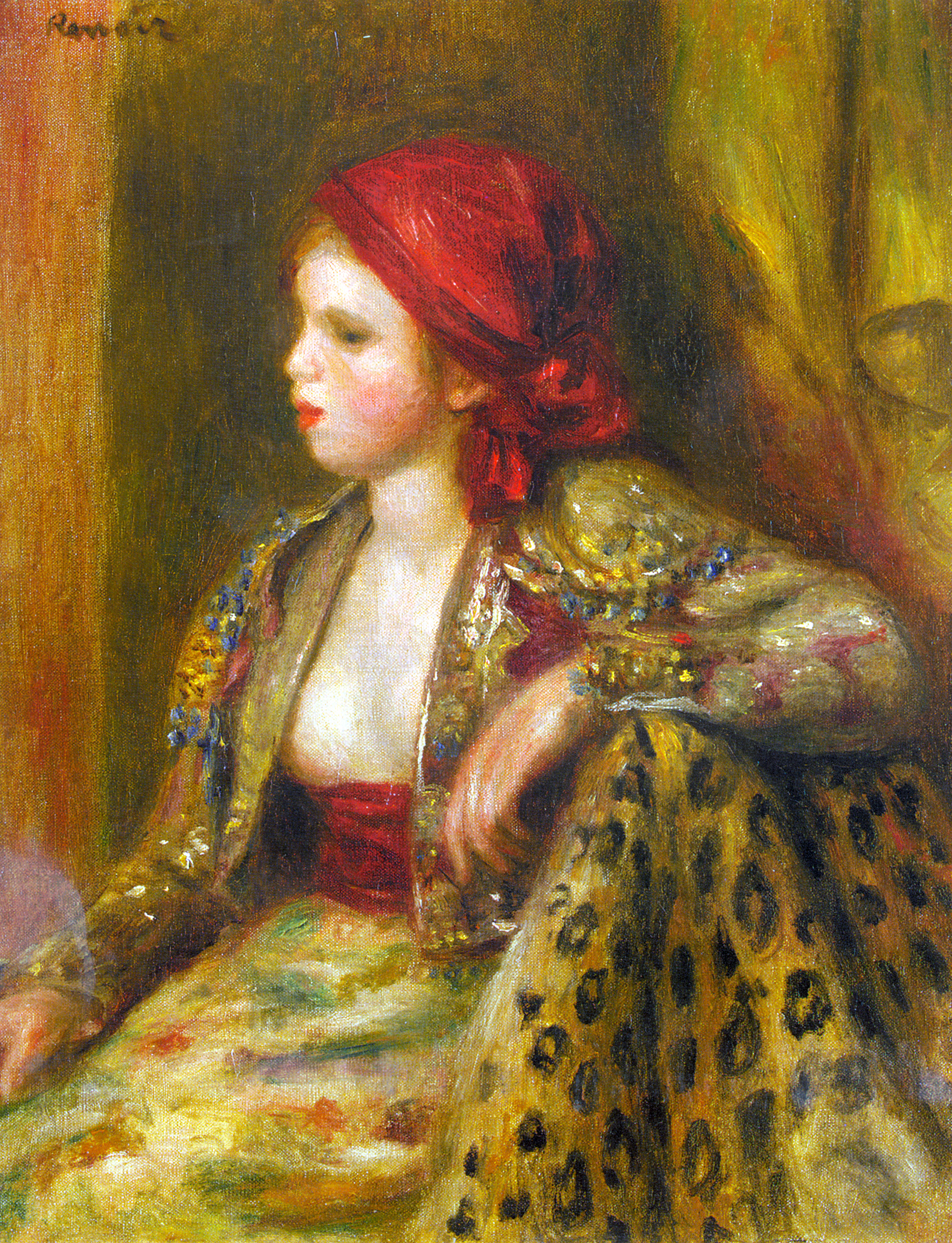 Odalisque (1895) - Pierre-Auguste Renoir Tablo