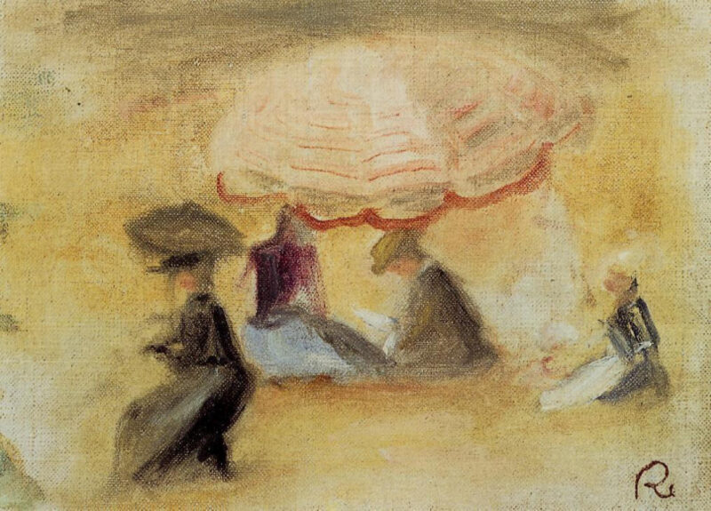 On the Beach (1898) - Pierre-Auguste Renoir Tablo