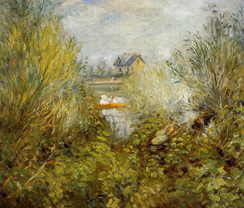 On the Seine, near Argenteuil (1874) - Pierre-Auguste Renoir Tablo